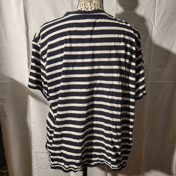 Women's H&M XL striped short sleeve top NWOT - Picture 3 of 5